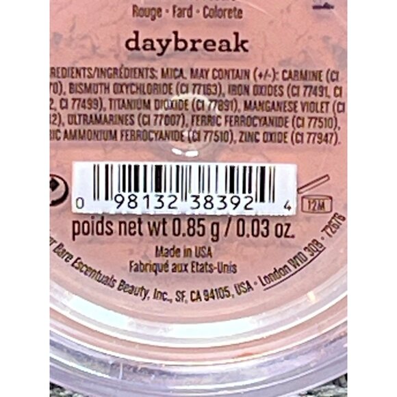 New bareMinerals Escentuals Daybreak Limited Edition Blush Blusher 0.85g New - Picture 3 of 4
